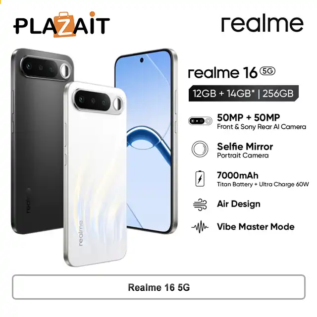 Realme 16 5G 8/256GB | 12/256GB - Garansi Resmi