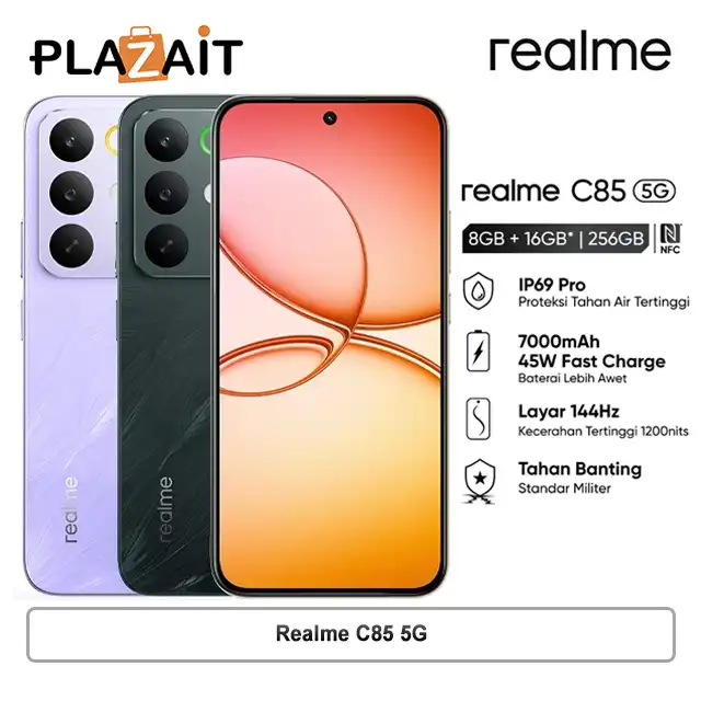Realme C85 5G 8/256GB - Garansi Resmi