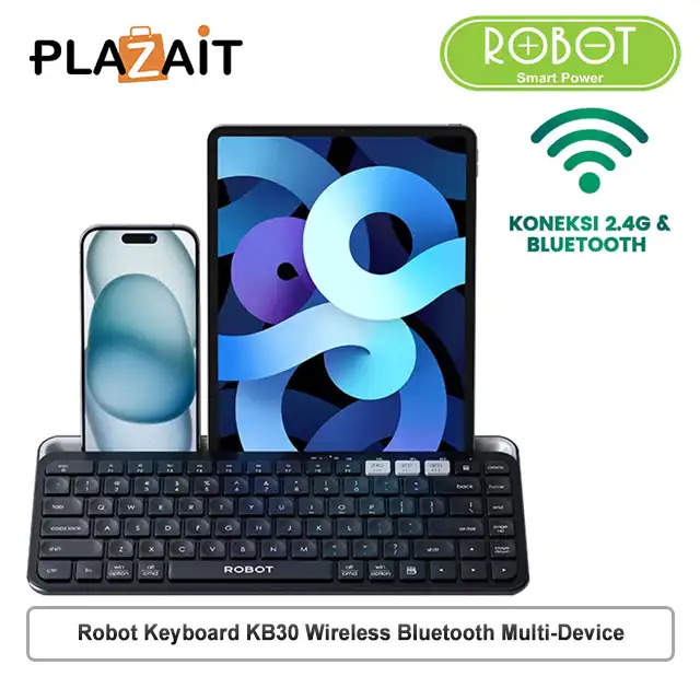 Robot Keyboard KB30 Wireless Bluetooth 2.4G/3.0/5.0 Multi-Device
