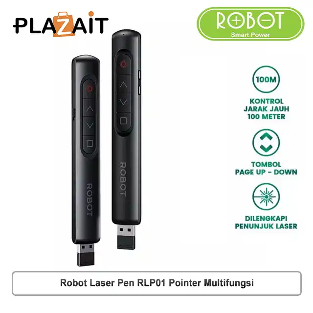 Robot Laser Pen RLP01 Pointer Remote Wireless Multifungsi