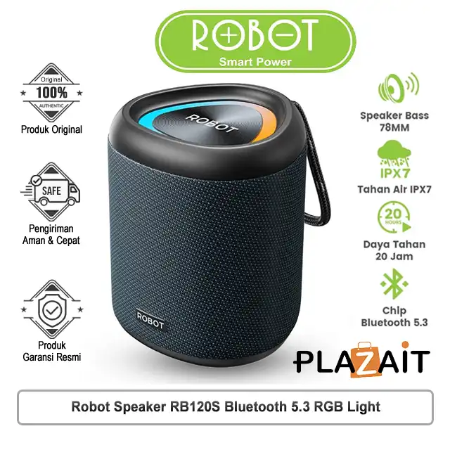Robot Speaker RB120S Bluetooth Portable 5.3 RGB Light