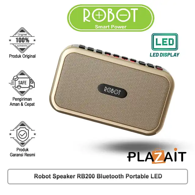 Robot Speaker RB200 Bluetooth Portable LED