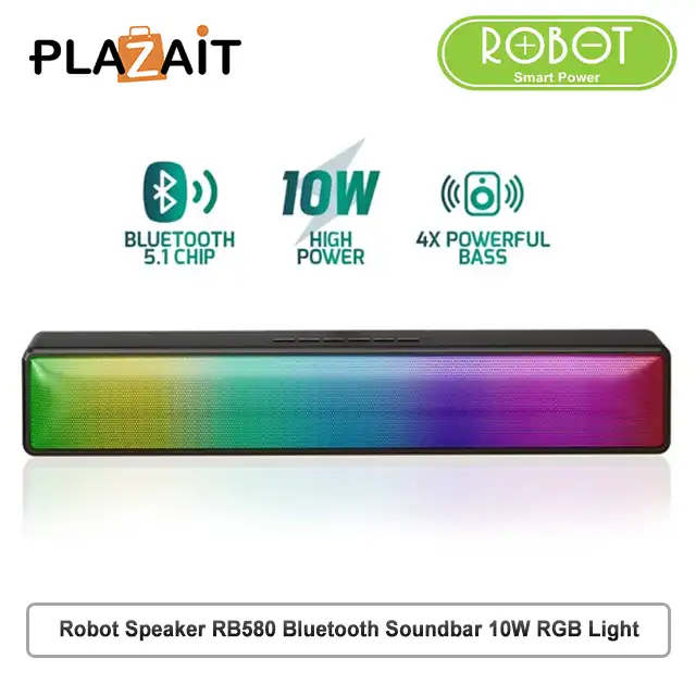 Robot Speaker RB580 Bluetooth Soundbar RGB Light