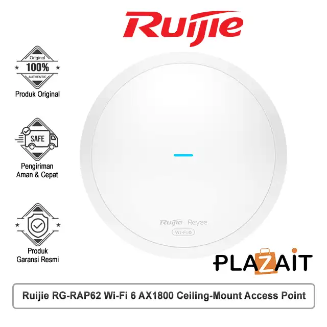 Ruijie RG-RAP62 Wi-Fi 6 AX1800 Ceiling-Mount Access Point