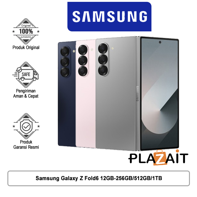 Samsung Galaxy Z Fold6 5G 12GB-256GB/512GB/1TB Garansi Resmi