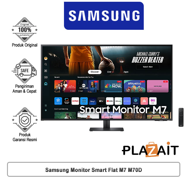 Samsung Monitor Smart Flat M7 M70D VA 60Hz S43DM702