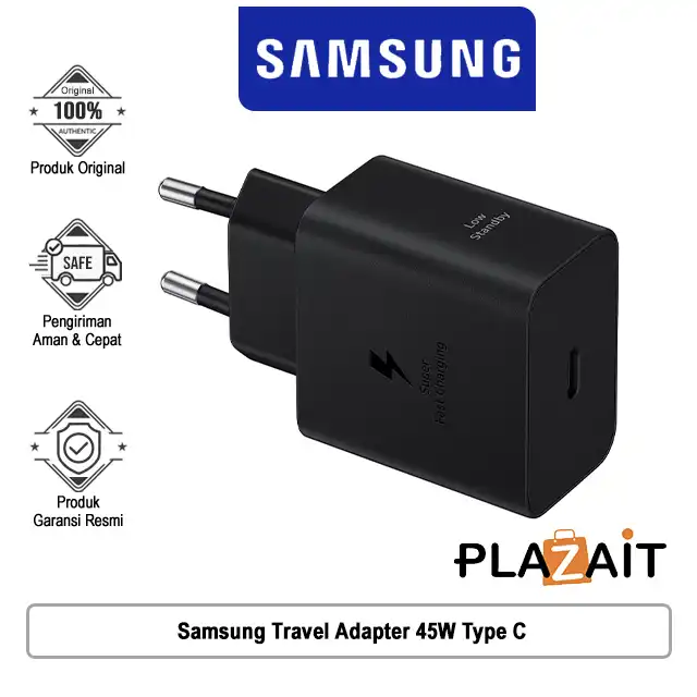 Samsung Travel Adapter Charger 45W With Cable - Power Adapter - Type C