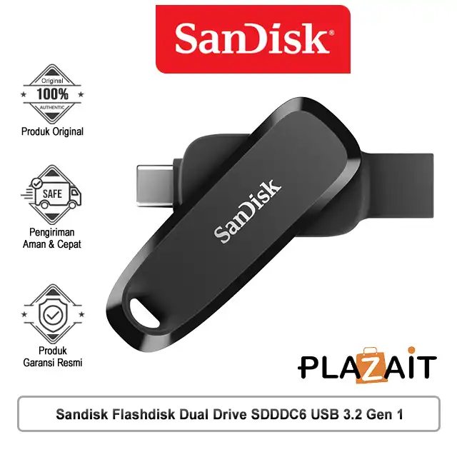 Sandisk Flashdisk Dual Drive SDDDC6 USB 3.2 Gen 1