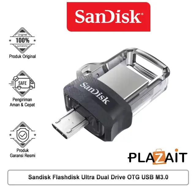 Sandisk Flashdisk Ultra Dual Drive OTG USB M3.0 DD3