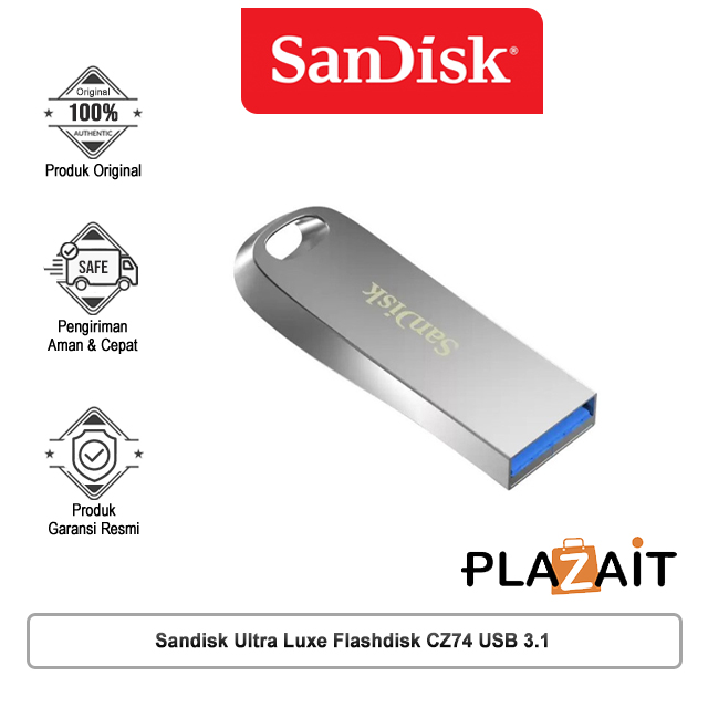 Sandisk Flashdisk Ultra Luxe CZ74 USB 3.1