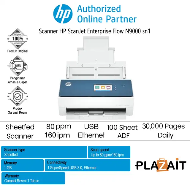 Scanner HP ScanJet Enterprise Flow N9000 sn1