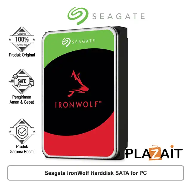 Seagate IronWolf Harddisk Internal SATA for PC - 2TB