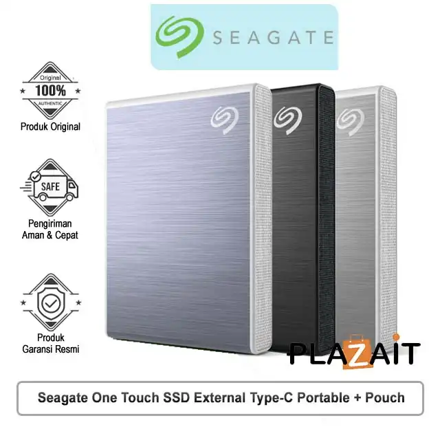 Seagate One Touch SSD External Type-C Portable + Pouch