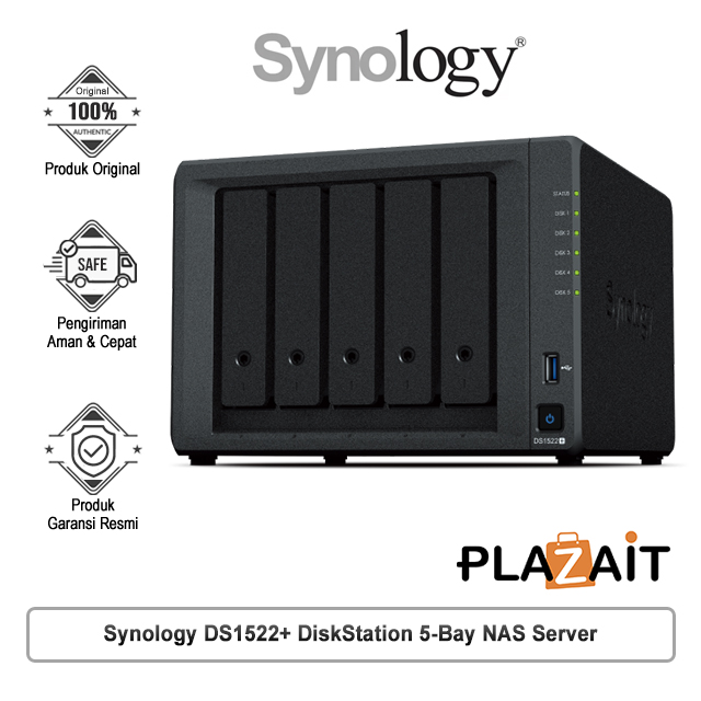 Synology DS1522+ DiskStation 5-Bay NAS Server Storage Cloud DS 1522+