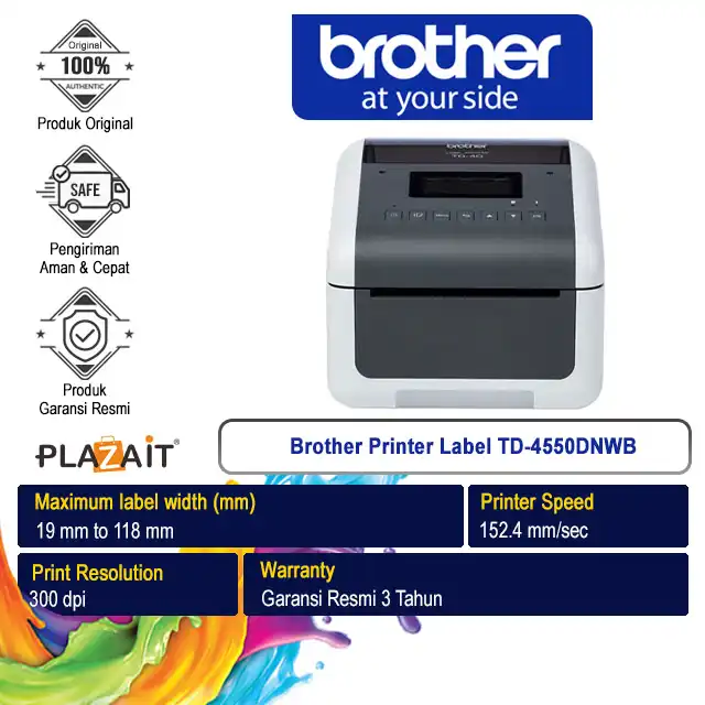 Brother Printer Label TD-4550DNWB Label Maker