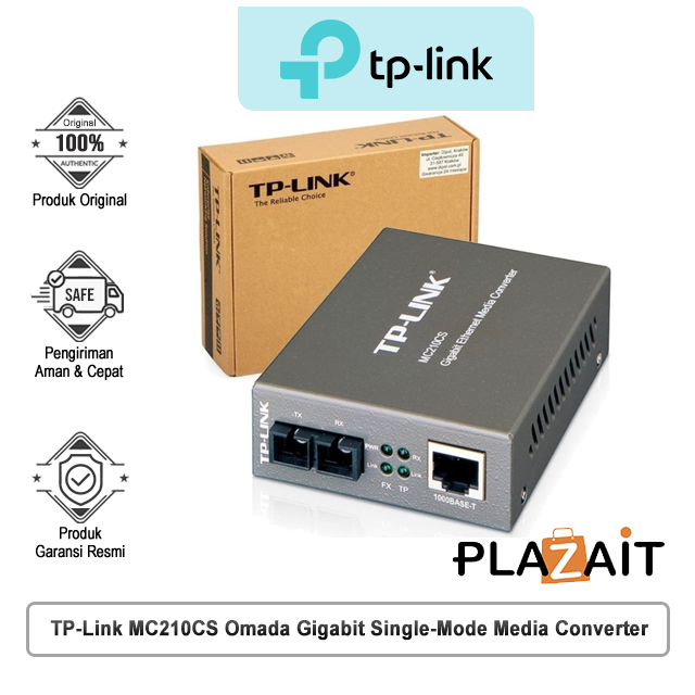 TP-Link MC210CS Omada Gigabit Single-Mode Media Converter