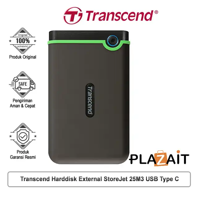 Transcend Harddisk External StoreJet 25M3 USB Type C - 2TB
