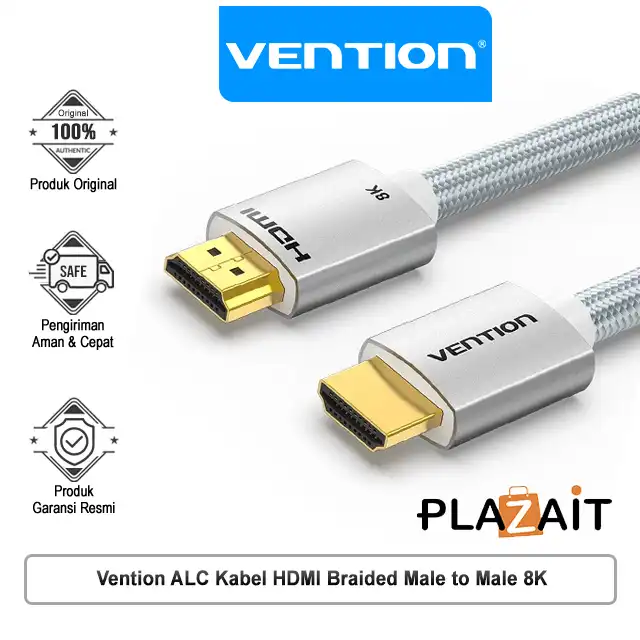 Vention ALC Kabel HDMI Braided Male to Male Ultra HD 8K