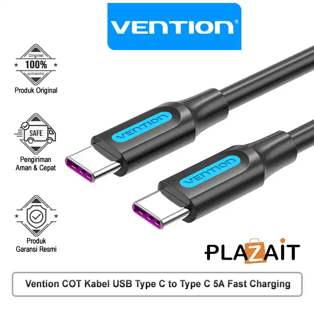 Vention COT Kabel USB Type C to Type C 5A Fast Charging