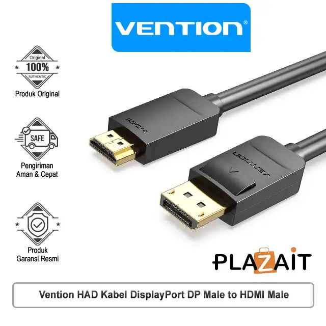 Vention HAD Kabel DisplayPort DP Male to HDMI Male