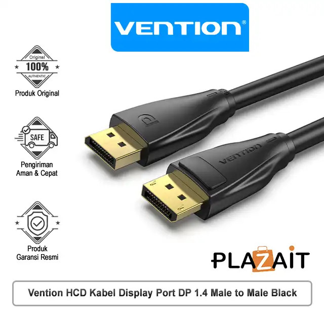 Vention HCD Kabel Display Port DP 1.4 Male to Male Black