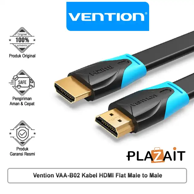 Vention VAA-B02 Kabel HDMI Flat Male to Male Black