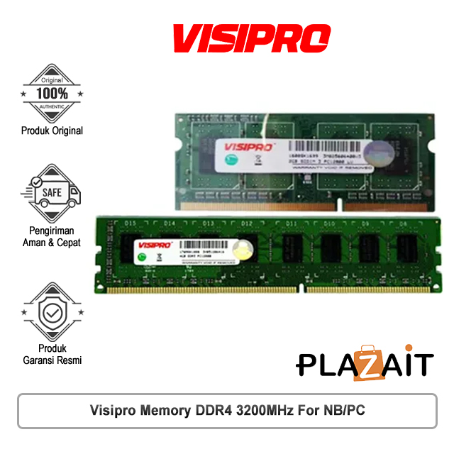 Visipro Memory DDR4 3200MHz For NB/PC - 16GB