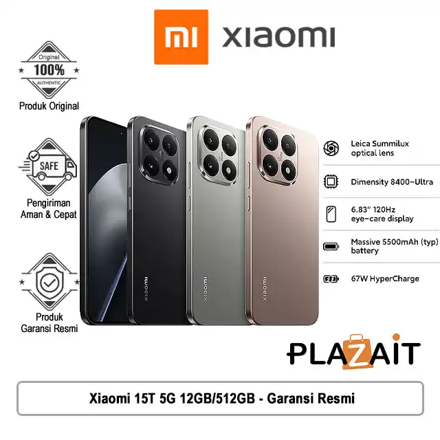 Xiaomi 15T 5G 12GB/512GB - Garansi Resmi