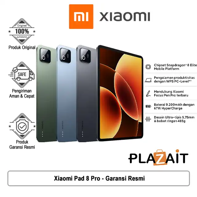 Xiaomi Pad 8 Pro 8GB/256GB | 12GB/512GB  - Garansi Resmi