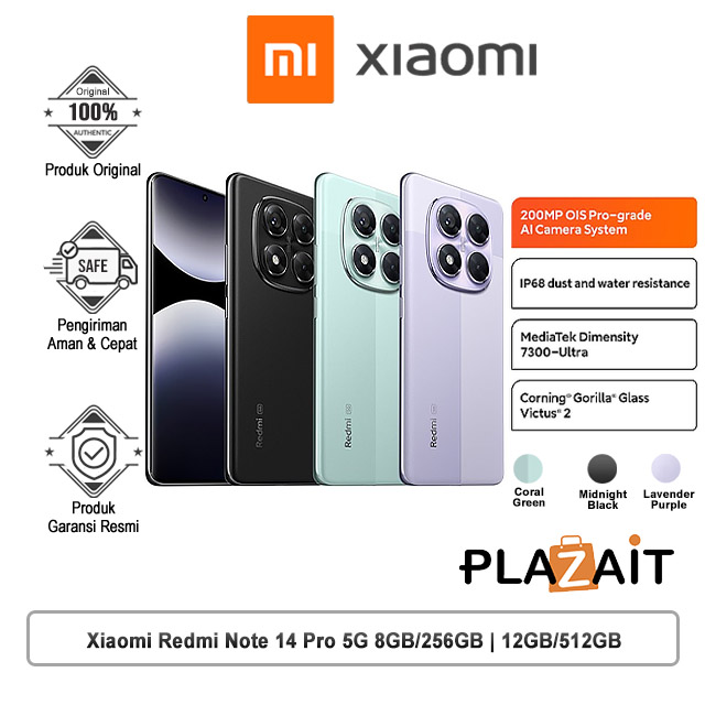 Xiaomi Redmi Note 14 Pro 5G 8GB/256GB | 12GB/512GB - Garansi Resmi