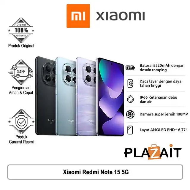Xiaomi Redmi Note 15 5G 8GB/256GB | 12GB/512GB - Garansi Resmi