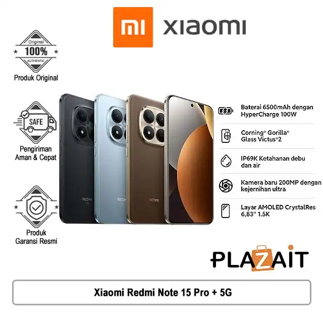 Xiaomi Redmi Note 15 Pro+ 5G 8GB/256GB | 12GB/512GB - Garansi Resmi