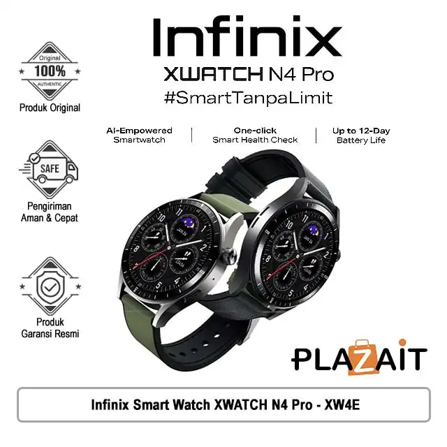 Infinix Smart Watch XWATCH N4 Pro - XW4E - 1.43 Inch Amoled HD Color SCreen - 300 mAh - AI Empowerd Smartwatch - IP68